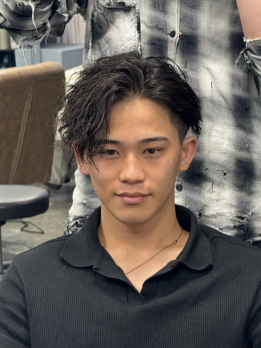 パーマ キッズ カット パーマ トリートメント 大阪メンズ 美容師井上智博のヘアスタイル