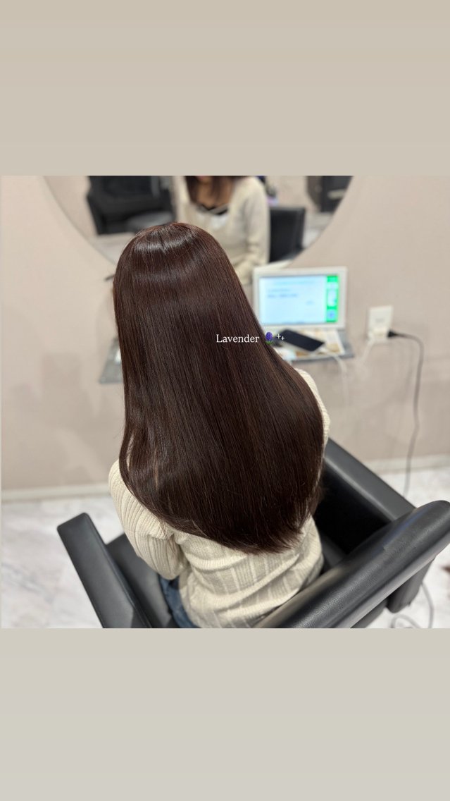 ロング カラー カット ヘアカラー 透明感カラー🪼🩵 𝐑𝐢𝐧のヘアスタイル