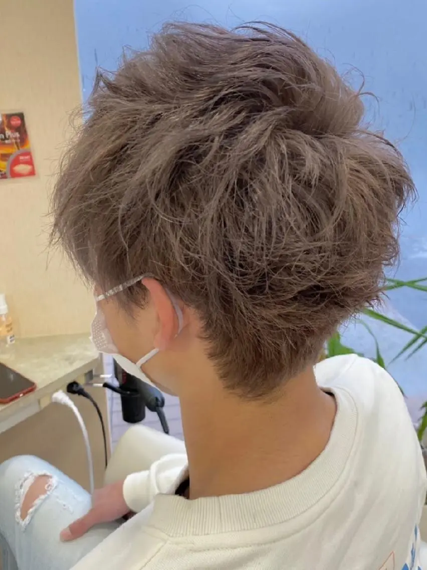 【男性】パーマ+カット モデルの写真