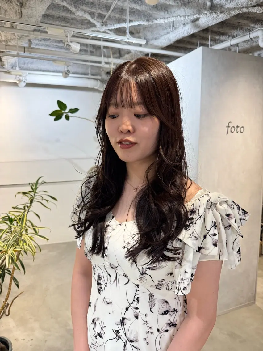 セミロング カット ヘアカラー トリートメント 新宿/顔周りカット +レイヤー=しずく♩のヘアスタイル