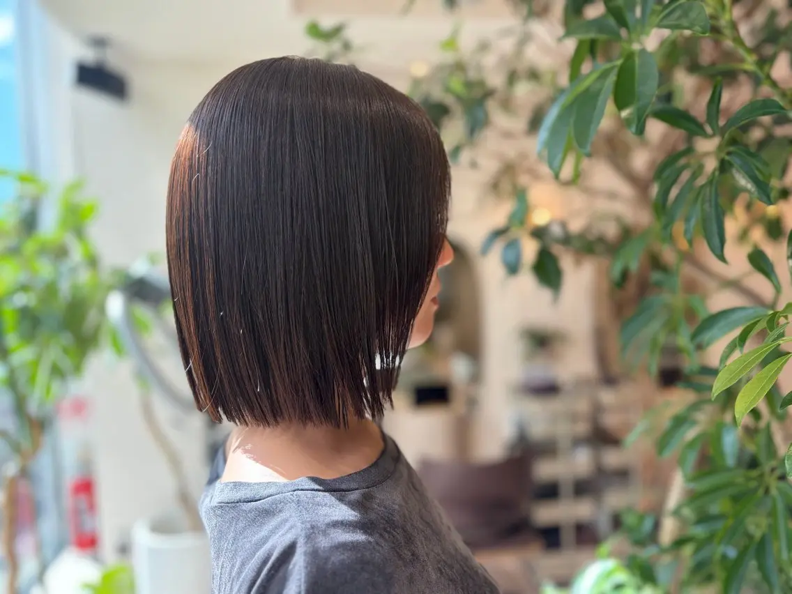 ミディアム ボブ 長めボブ トリートメント トリートメント Ha naのヘアスタイル