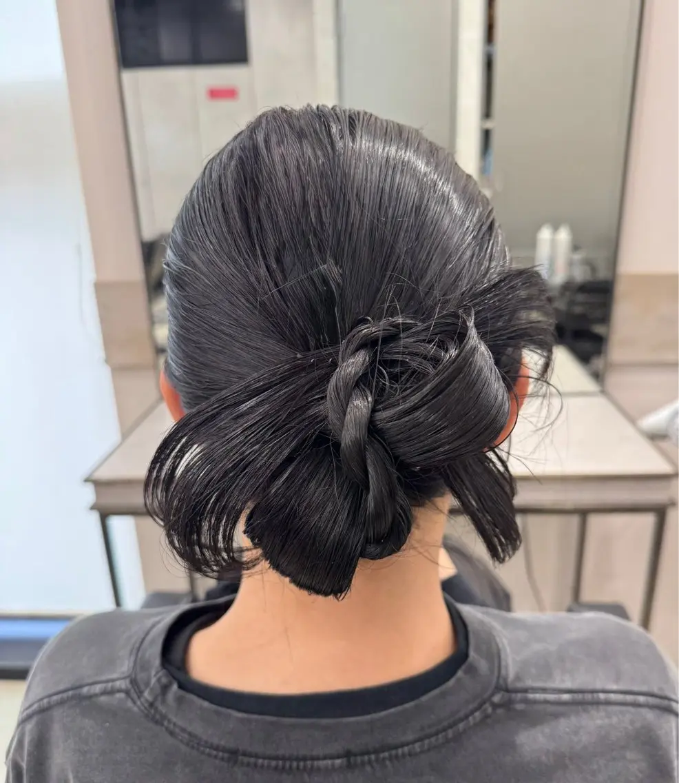 ヘアアレンジ ヘアセット 透明感カラー✨艶髪 制作🌱山根あゆみのヘアスタイル