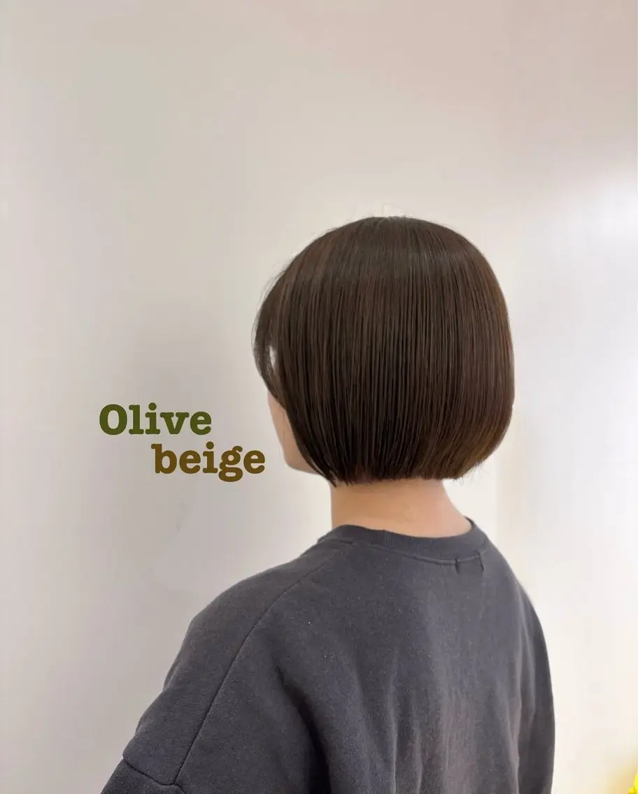 ショート ボブ カット ヘアカラー トリートメント サイトウ アカネのヘアスタイル