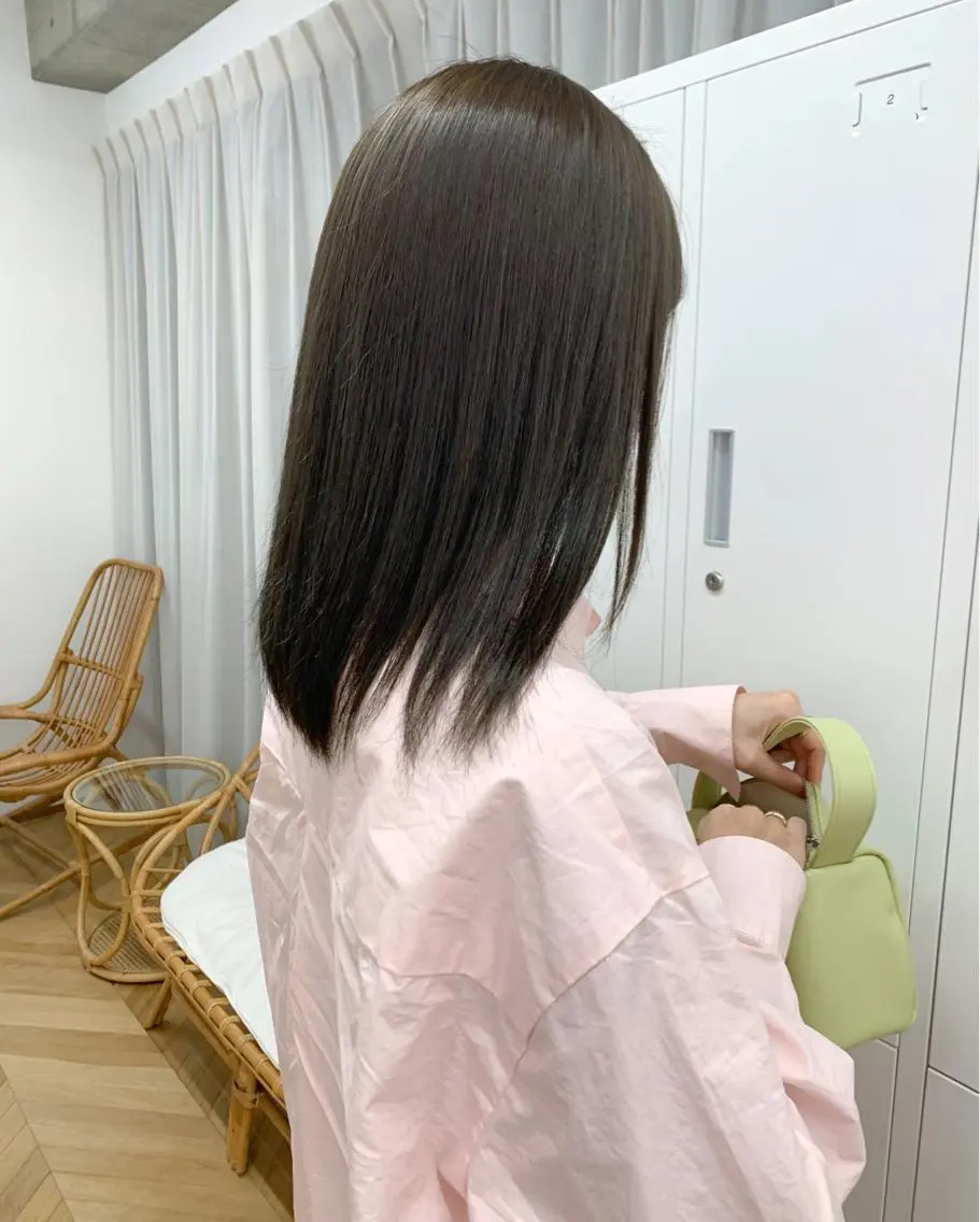 カット+ワンカラー+水トリートメント 🫧の写真