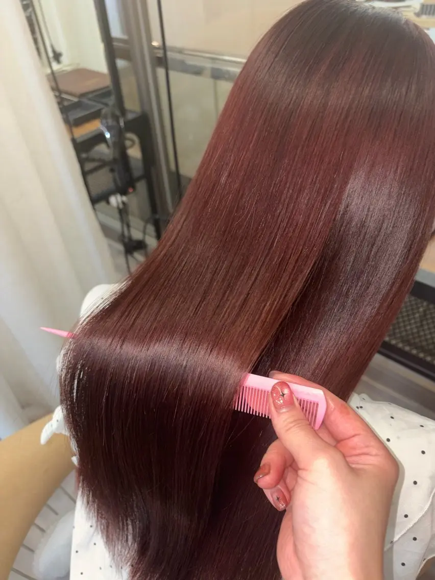セミロング ヘアカラー 畑中 夢のヘアスタイル