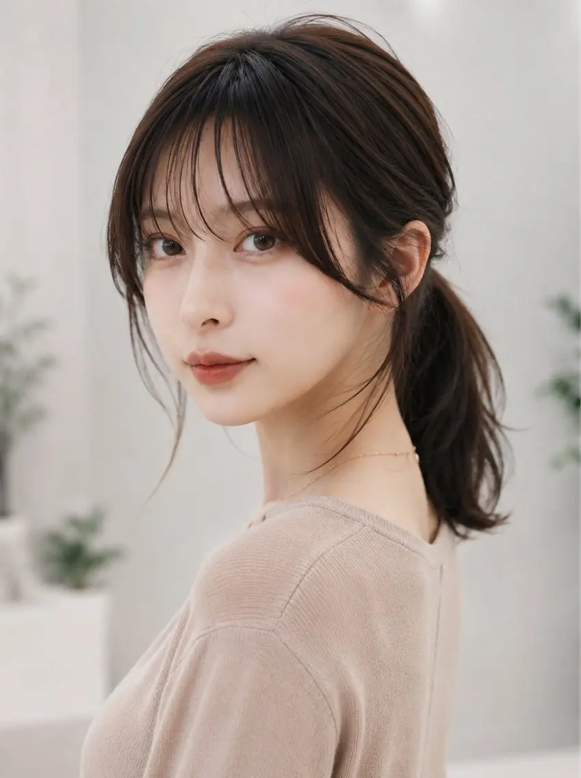 ミディアム カラー ミディアムレイヤー レイヤーカット カット ヘアカラー トリートメント 池袋/小顔レイヤー/ 顔まわり/taigaのヘアスタイル