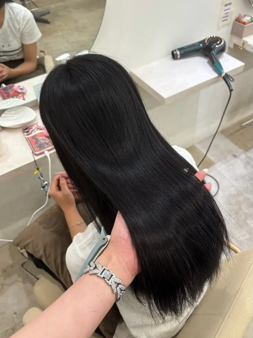 ロング 縮毛矯正 Core かんなのヘアスタイル