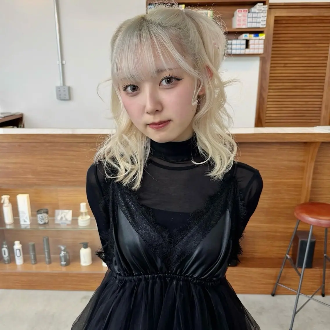 【ダメージ軽減♡】リタッチブリーチ+オンカラー+4step TOKIOトリートメント🐩♡の写真