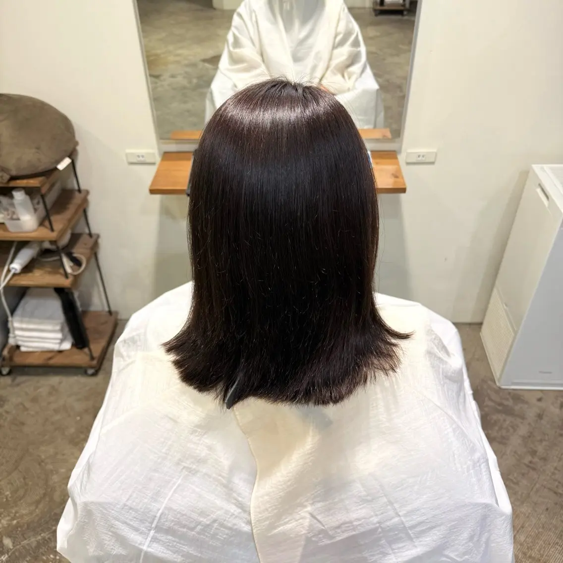 ミディアム カラー ヘアカラー 西脇 琉香のヘアスタイル