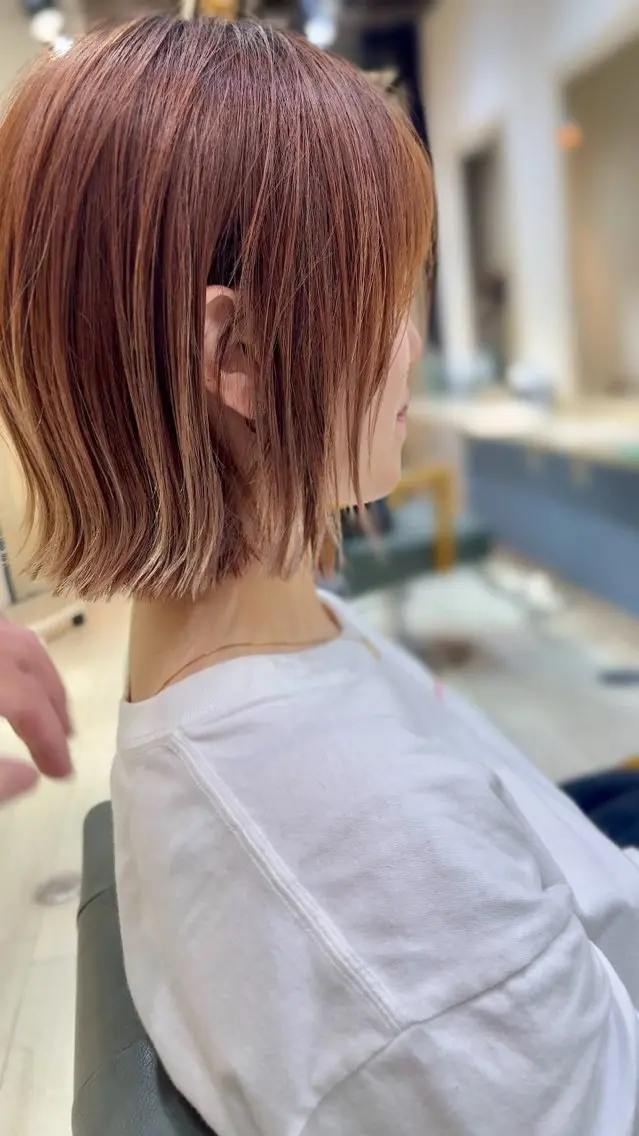 ミディアム ボブ 坂 直樹のヘアスタイル