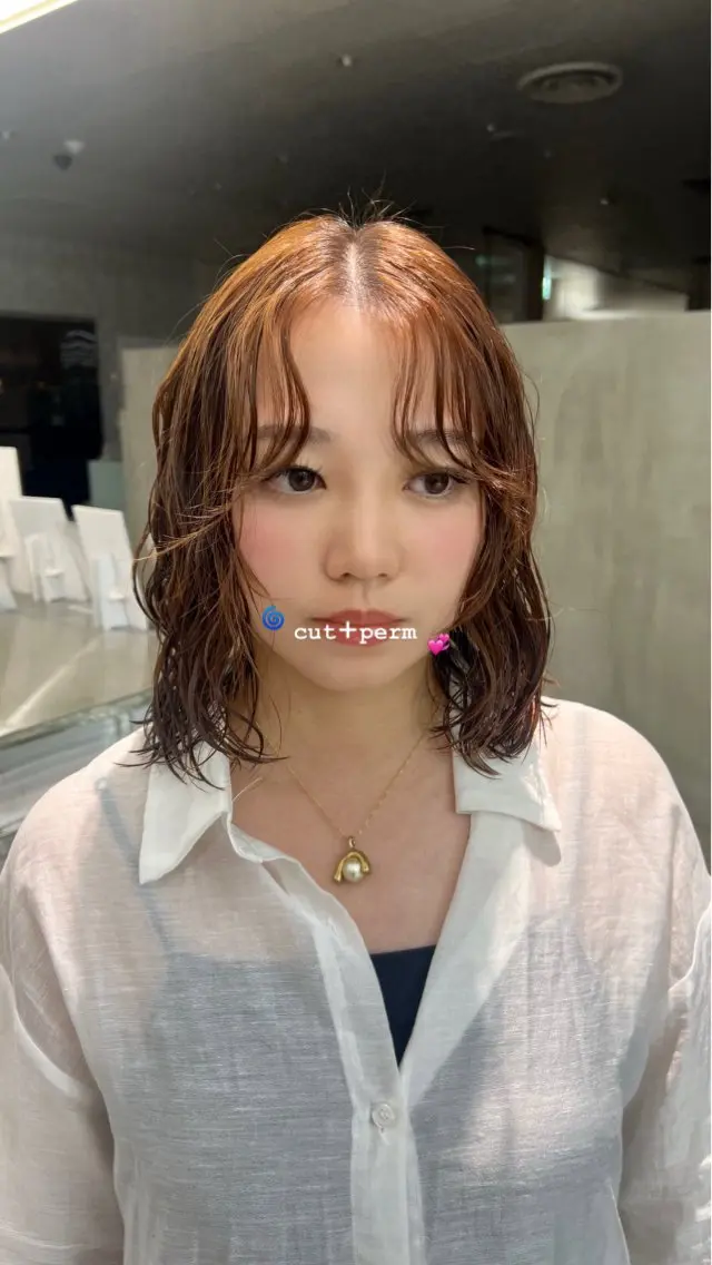 ロング パーマ レイヤー特化/渋谷 rinのヘアスタイル