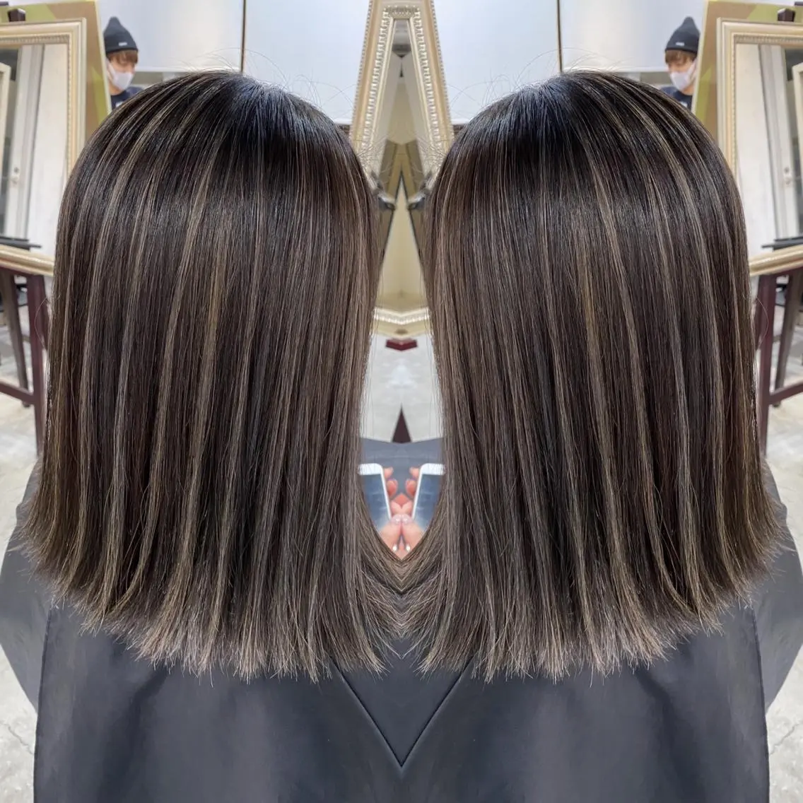 ショート カラー ヘアアレンジ ハイライトカラー ハイライト ヘアカラー トリートメント 縮毛矯正 髪質改善寺坂雄飛💐のヘアスタイル