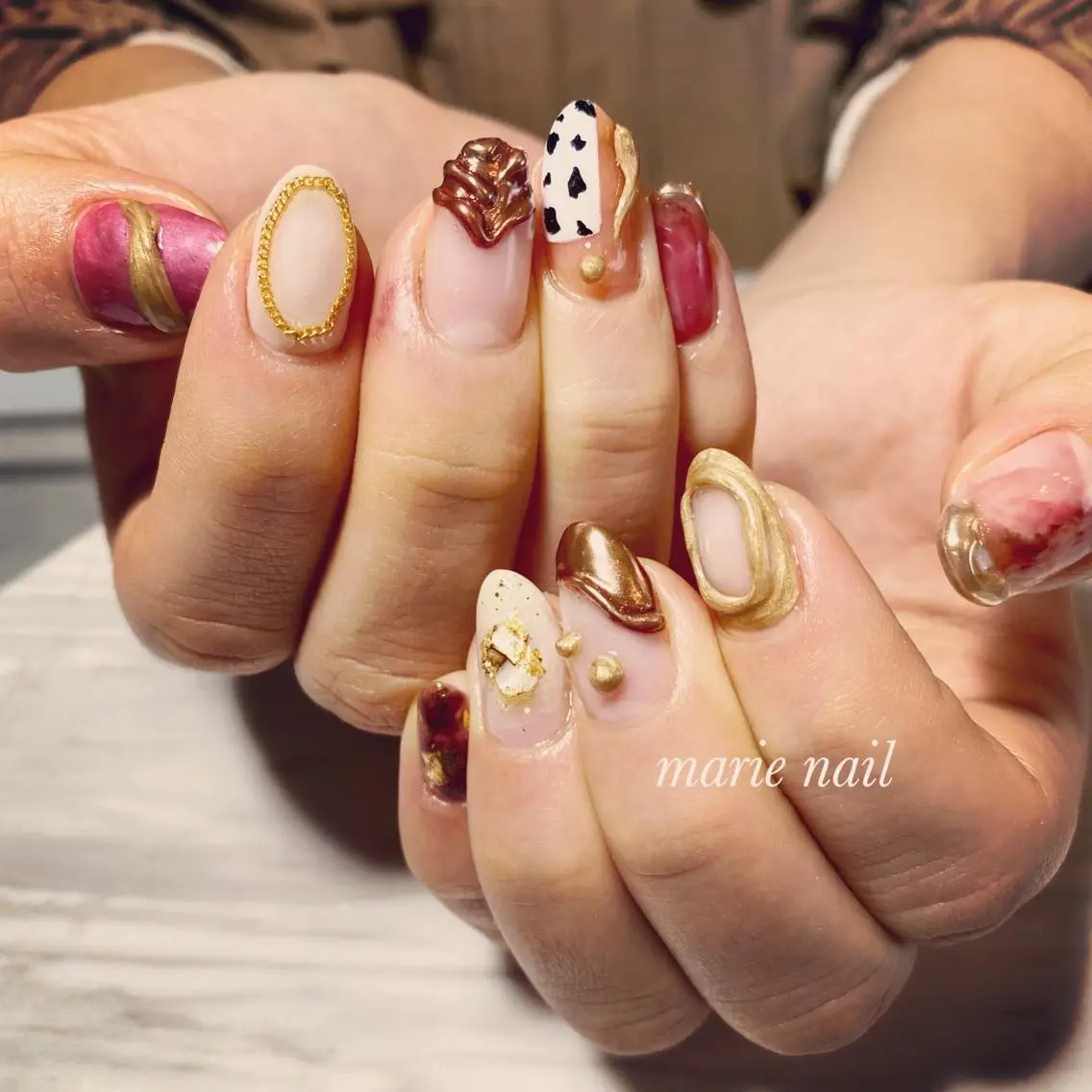 ネイル アートネイル ハンドネイル marie nailのネイルデザイン