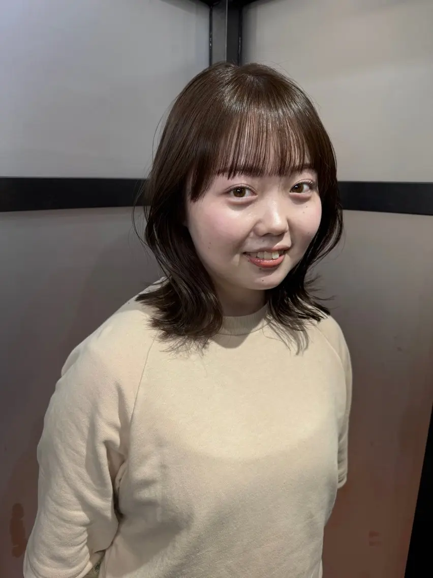 ミディアム sora/ 暖色カラー🌷のヘアスタイル