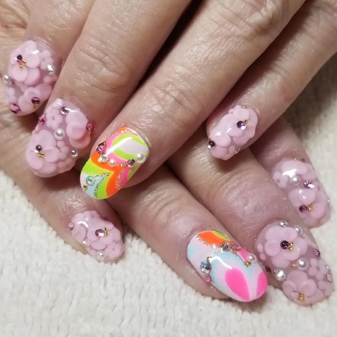 ネイル ピンク ハンドネイル よしだ ひろきのネイルデザイン