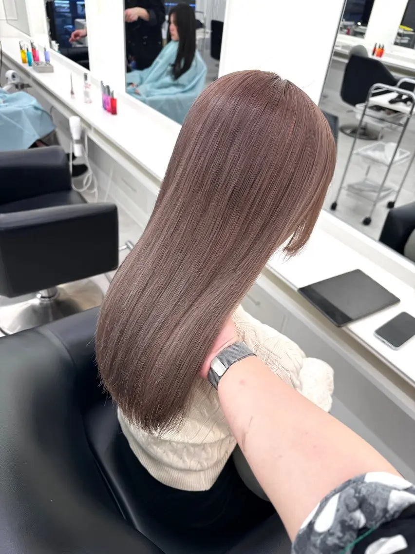 ロング カラー ヘアカラー NANO/ ブリーチ×レイヤーのヘアスタイル