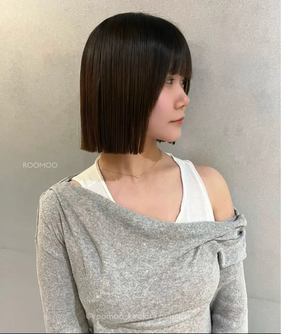 ショート ボブ 韓国ボブ/ハッシュ カットKIRAのヘアスタイル