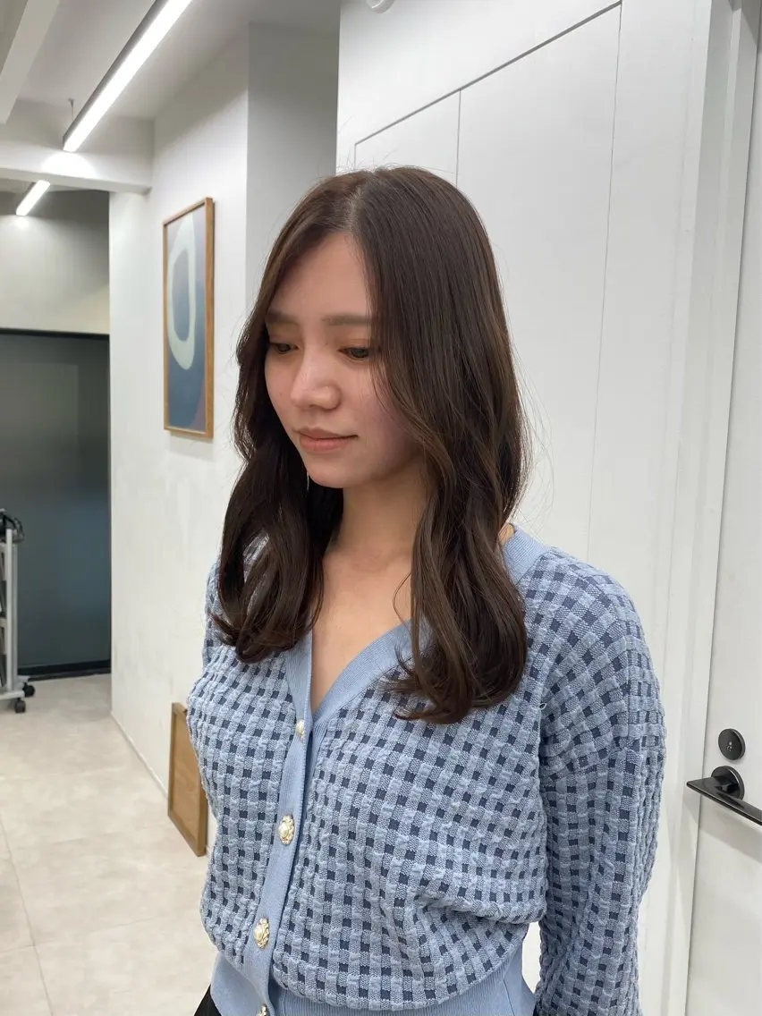 ミディアム カラー カット ヘアカラー トリートメント noa/ 渋谷のヘアスタイル