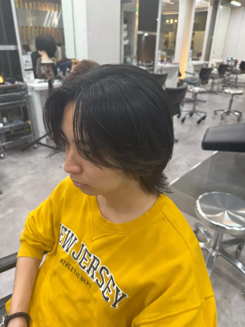 メンズミディアムパーマの写真