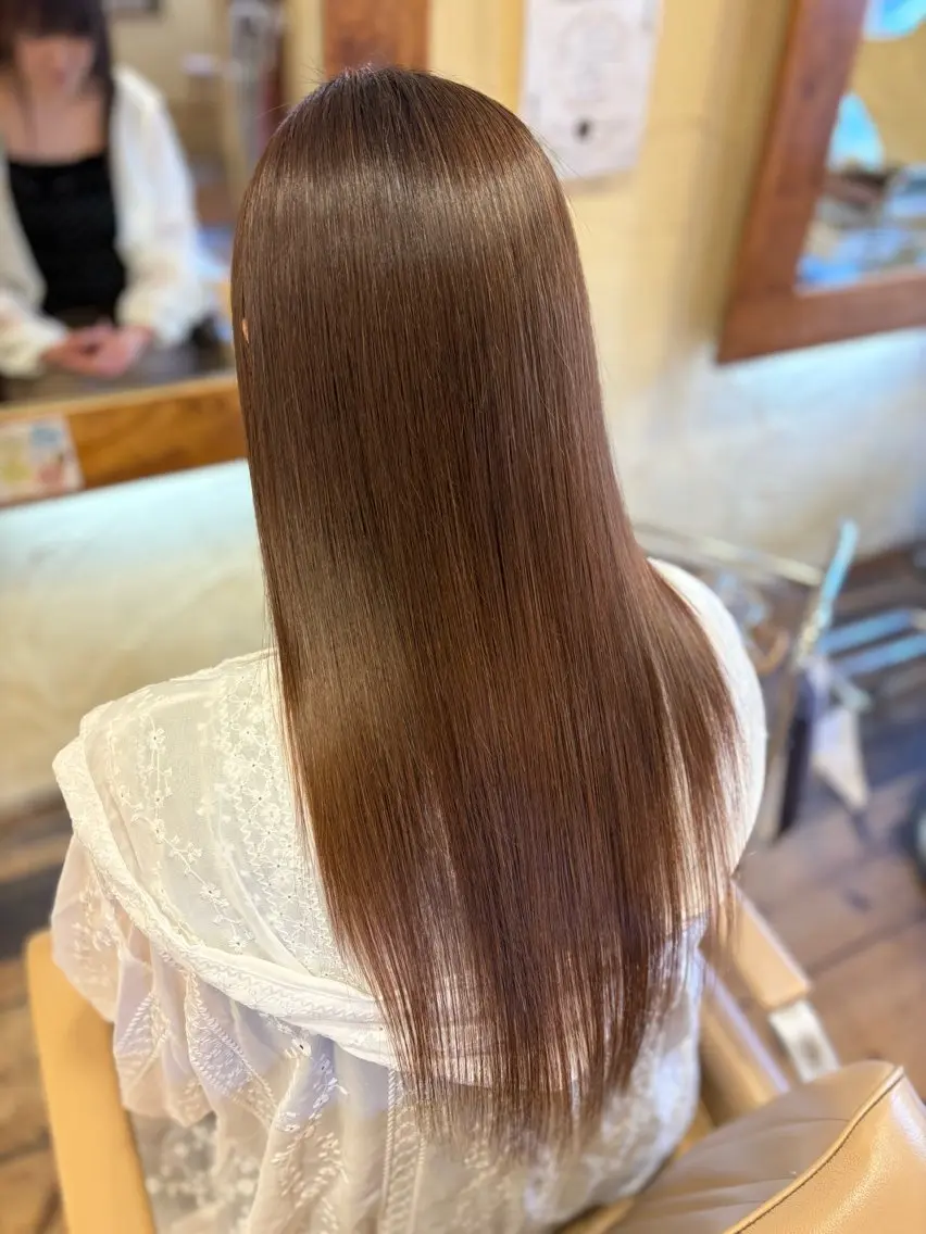 ロング カット トリートメント ヘアセット 柘植 雅大のヘアスタイル