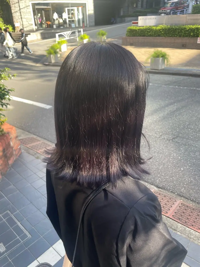 ミディアム カラー 暖色カラー🤎Red Neo meiのヘアスタイル