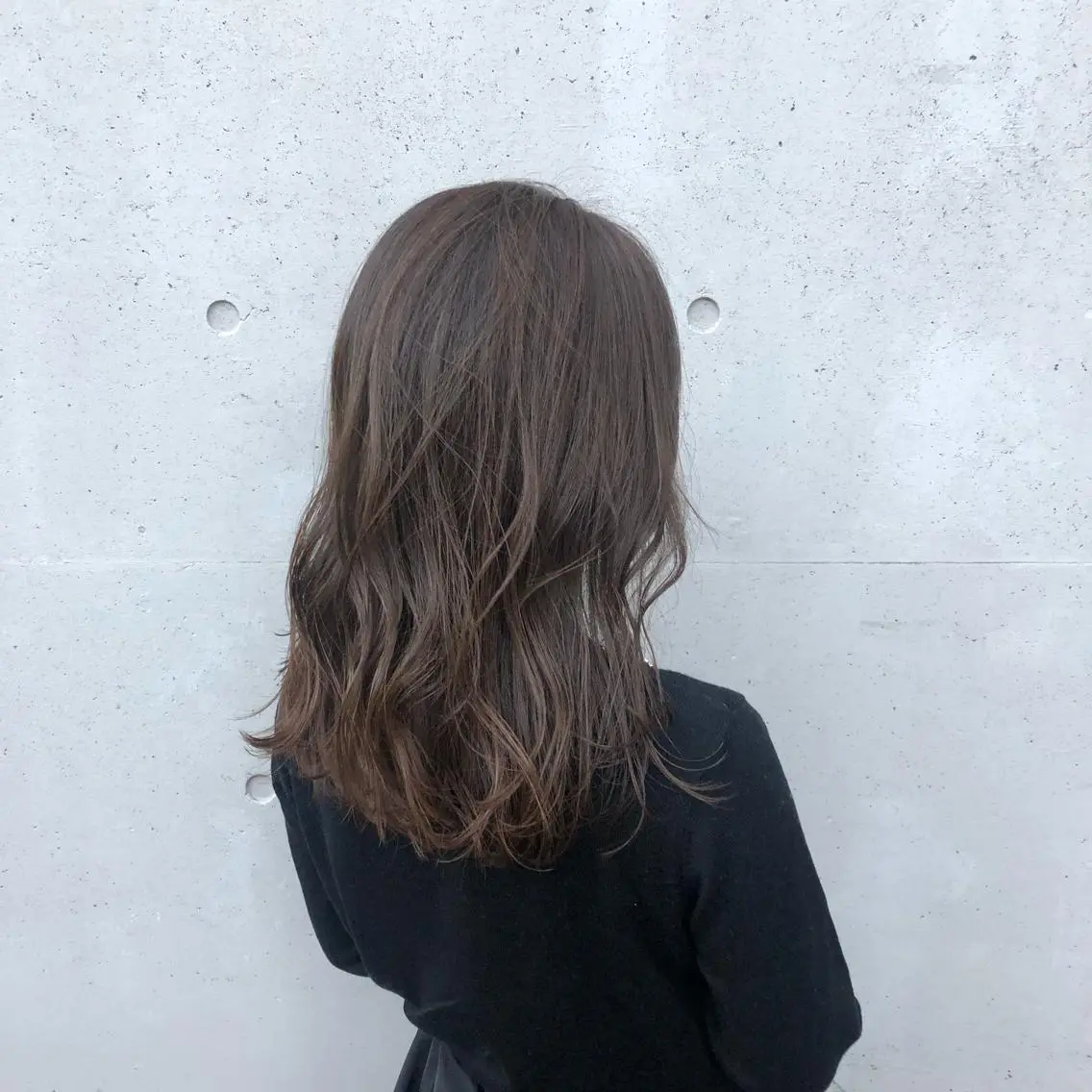 ロング カラー ベージュカラー カット ヘアカラー トリートメント 酸性縮毛矯正🧴韓国 レイヤー/髪質改善のヘアスタイル