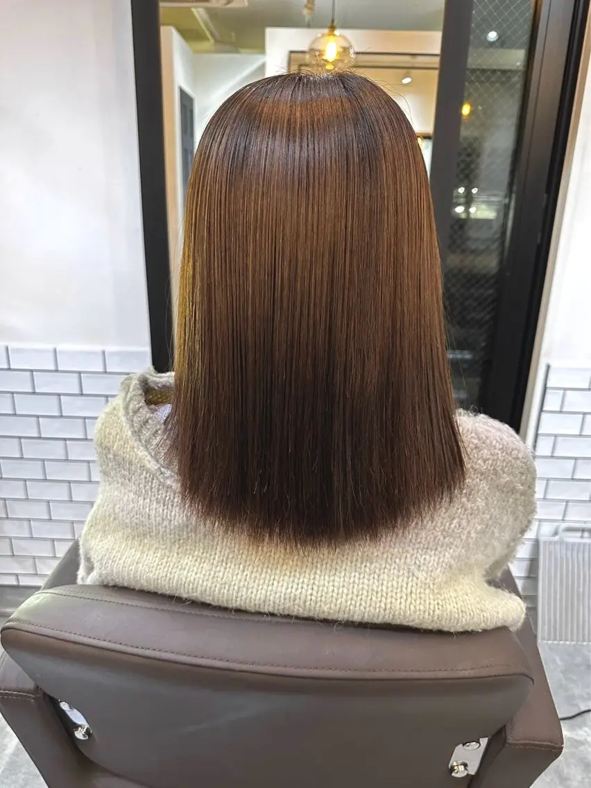 ミディアム トリートメント 似合わせひなた🐥 elima調布のヘアスタイル