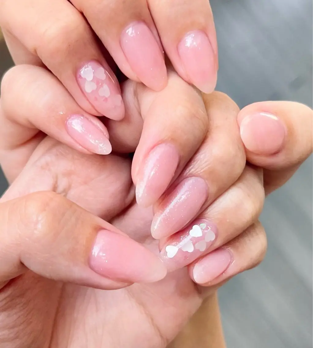 ネイル ハート シンプルネイル Riry.S°＊ knailのネイルデザイン