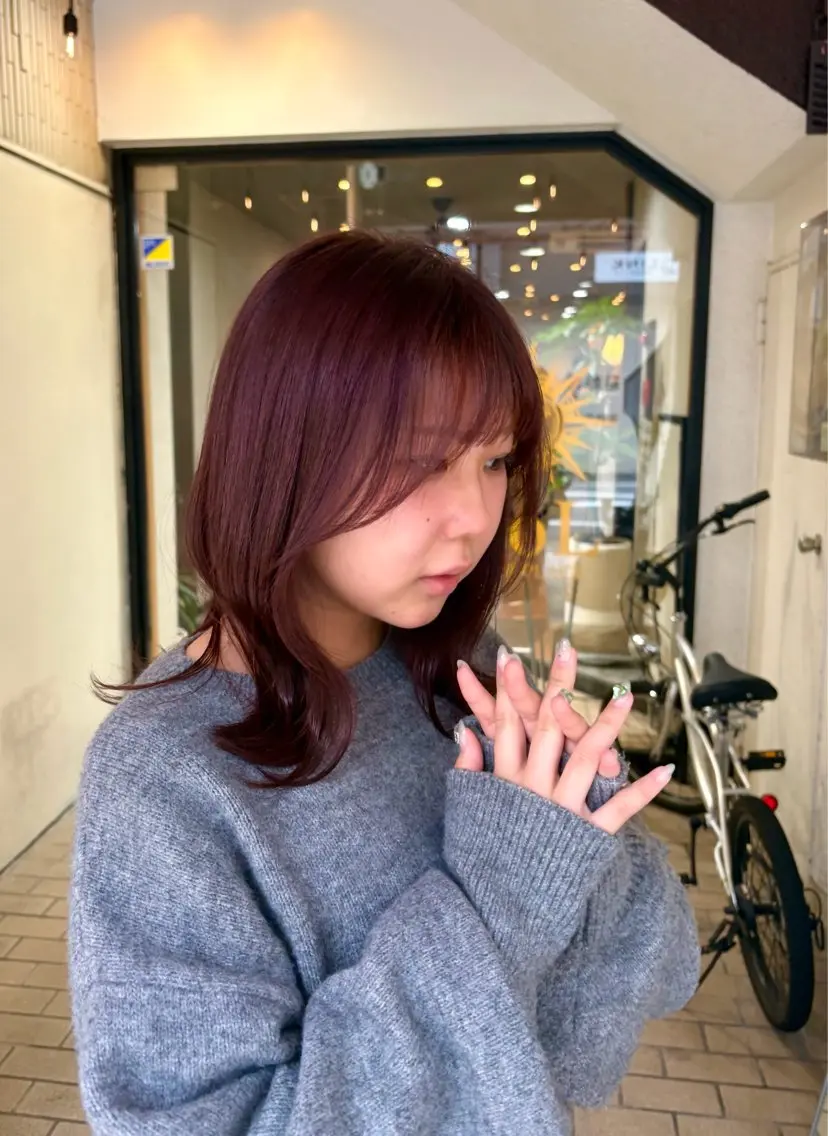 カラー ブラウンカラー ピンクカラー ヘアカラー 🎀SoL🎀佐藤 楓夏のヘアスタイル