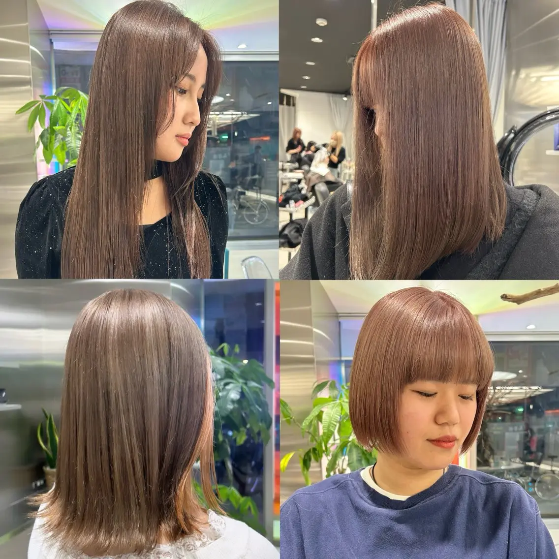 カラー ブリーチ ケアブリーチ 透明感カラー ハイトーンカラー イルミナカラー メンズウルフ/ボブ パーマ/くるみのヘアスタイル