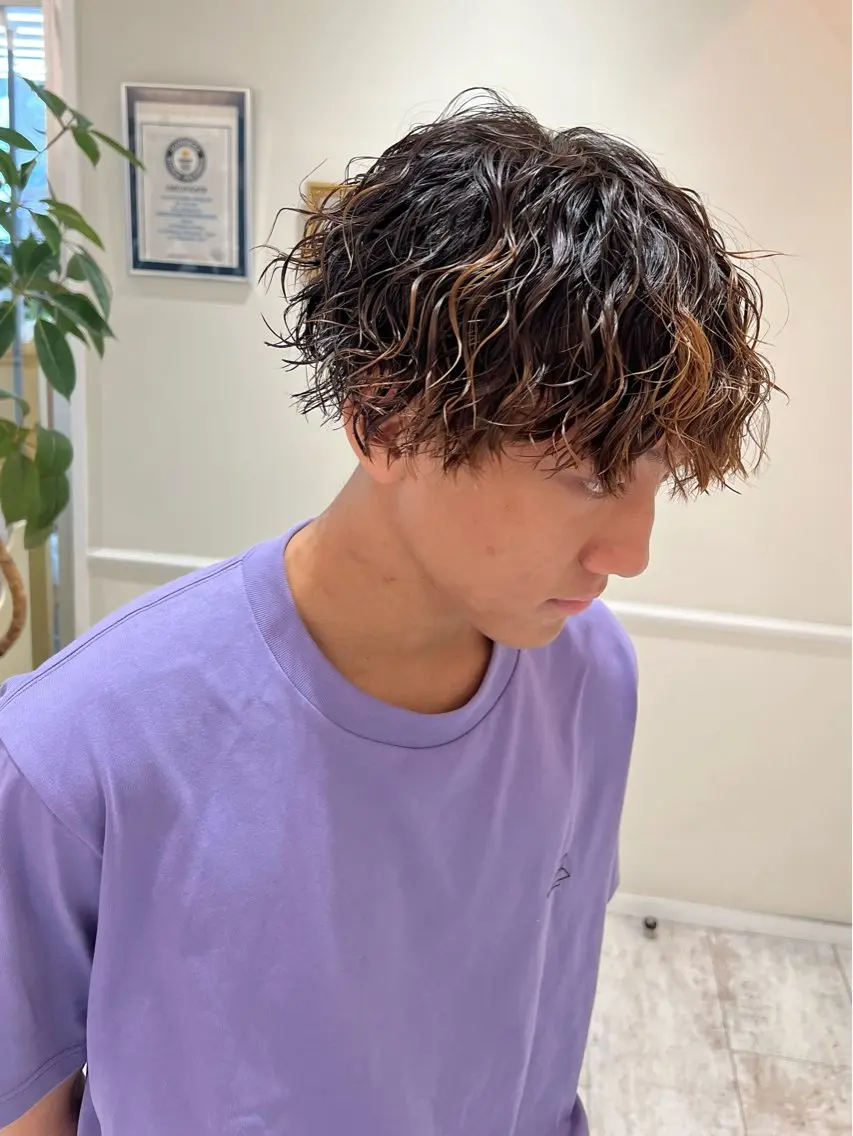 ミディアム パーマ カット パーマ 🍏すがの みき🍏のヘアスタイル