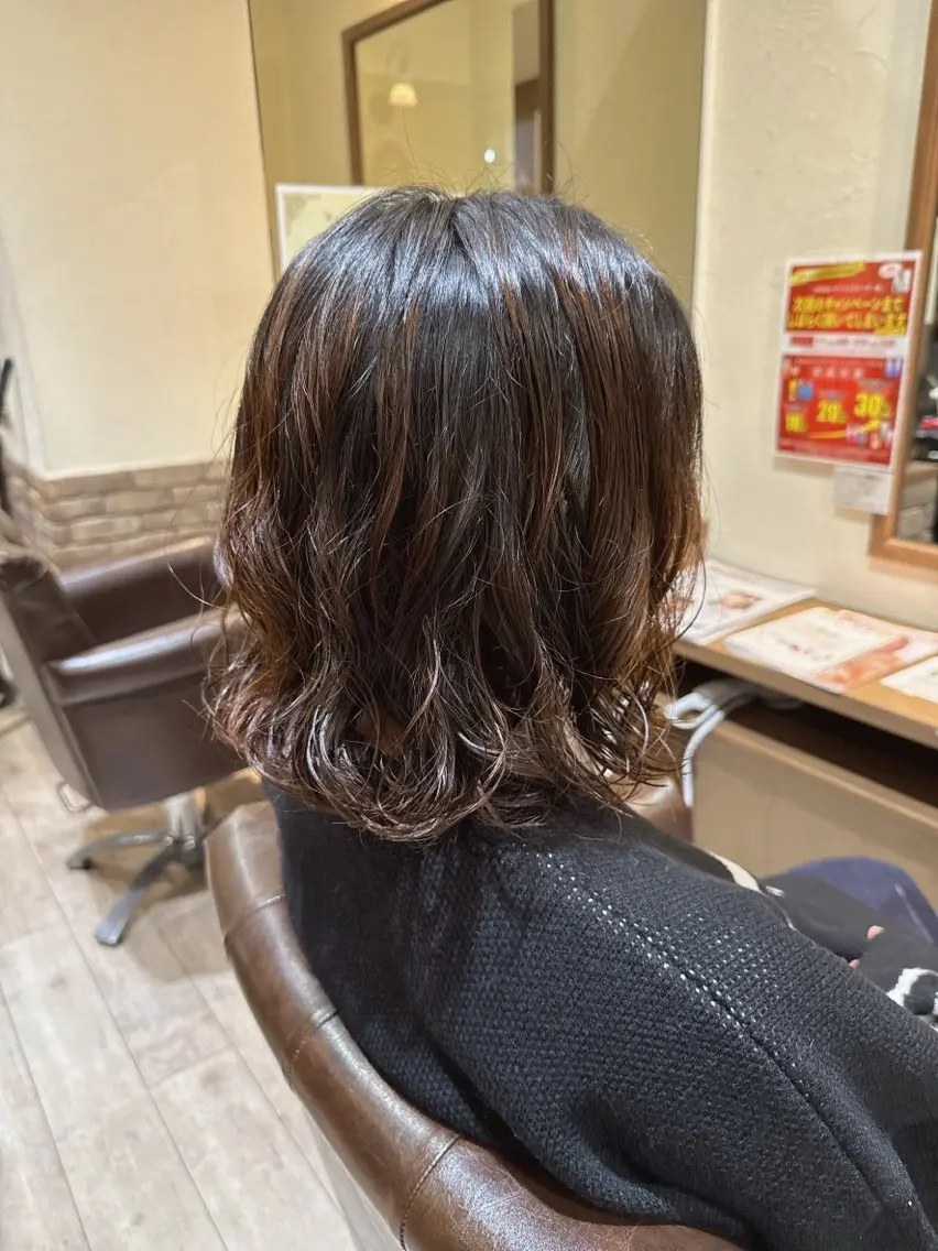【レディースパーマ‪ꔛ‬】カット＋パーマ➰‪‪の写真