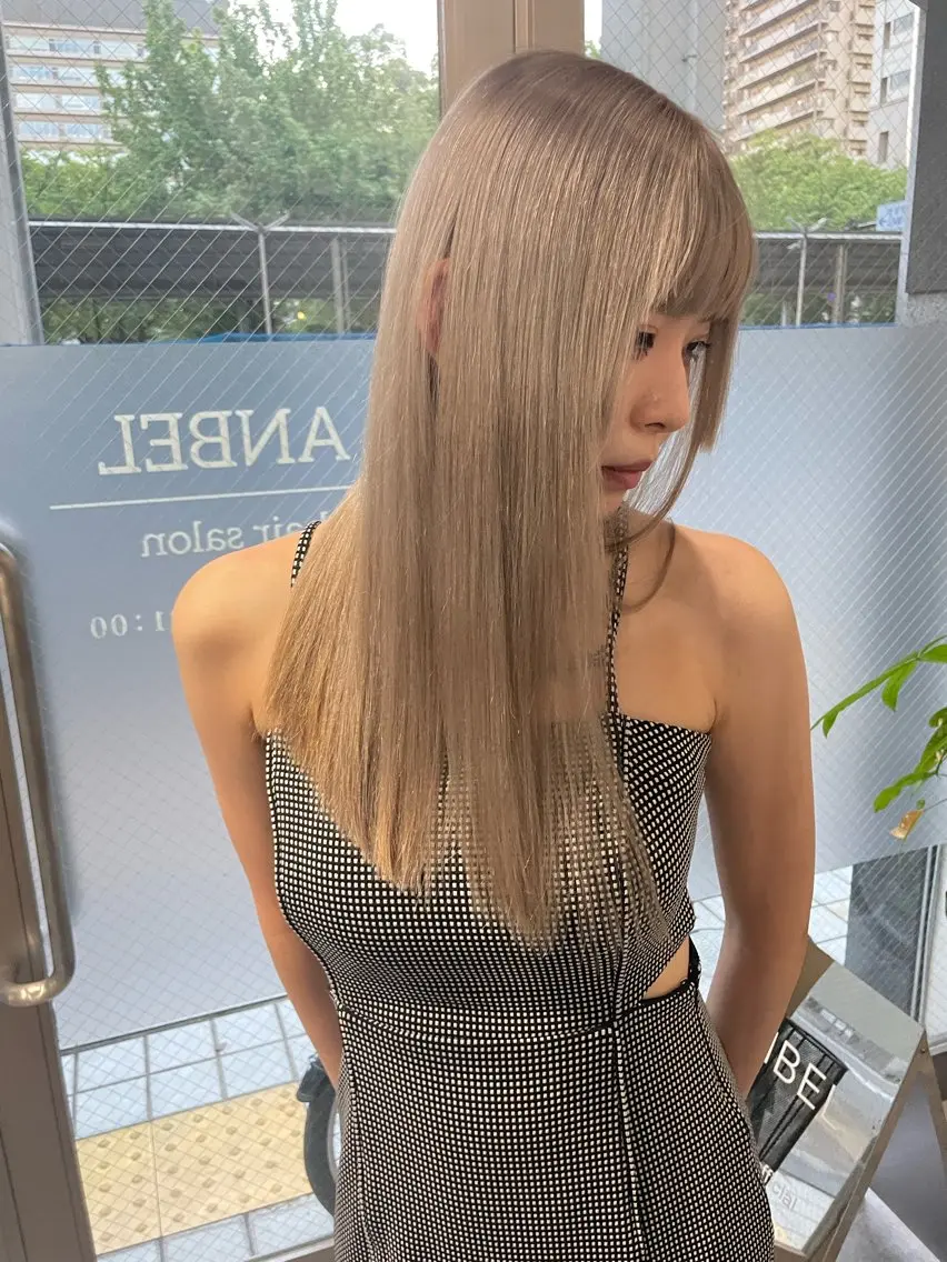 ロング 髪質改善×縮毛矯正 ×艶カラーNAOのヘアスタイル