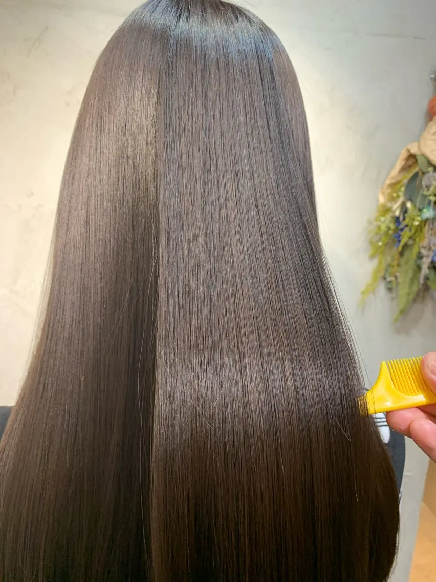 ロング 髪質改善 縮毛矯正 トリートメント ヒカ ルのヘアスタイル