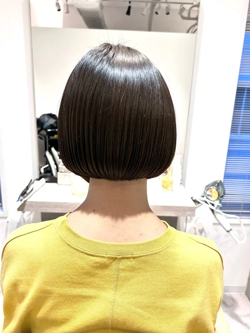 ショート カラー 似合わせボブ🫧 丸みショート藤本のヘアスタイル