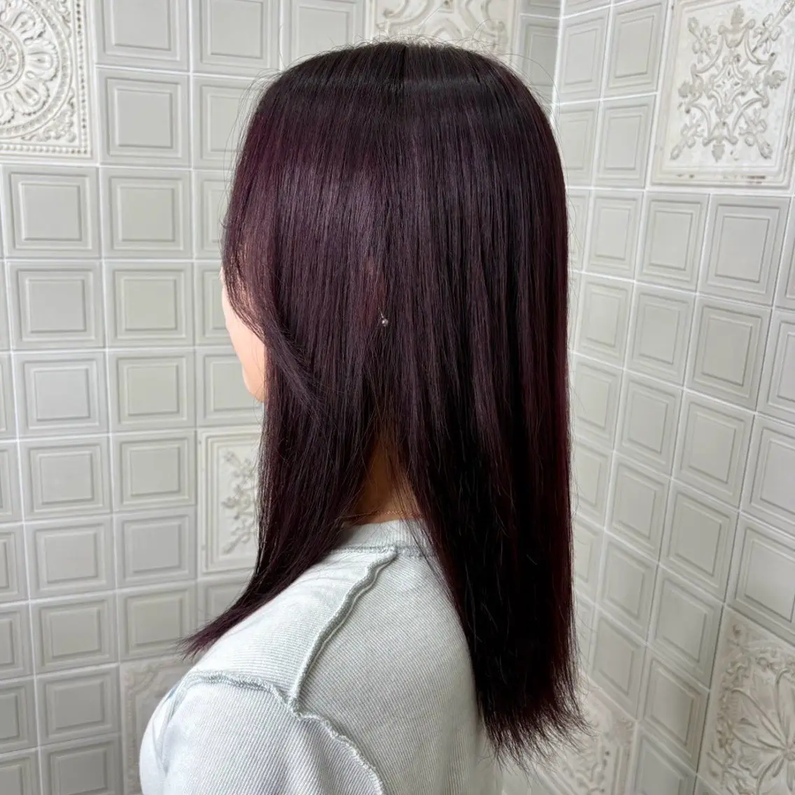 セミロング カラー TRIELA池袋/ モモカのヘアスタイル