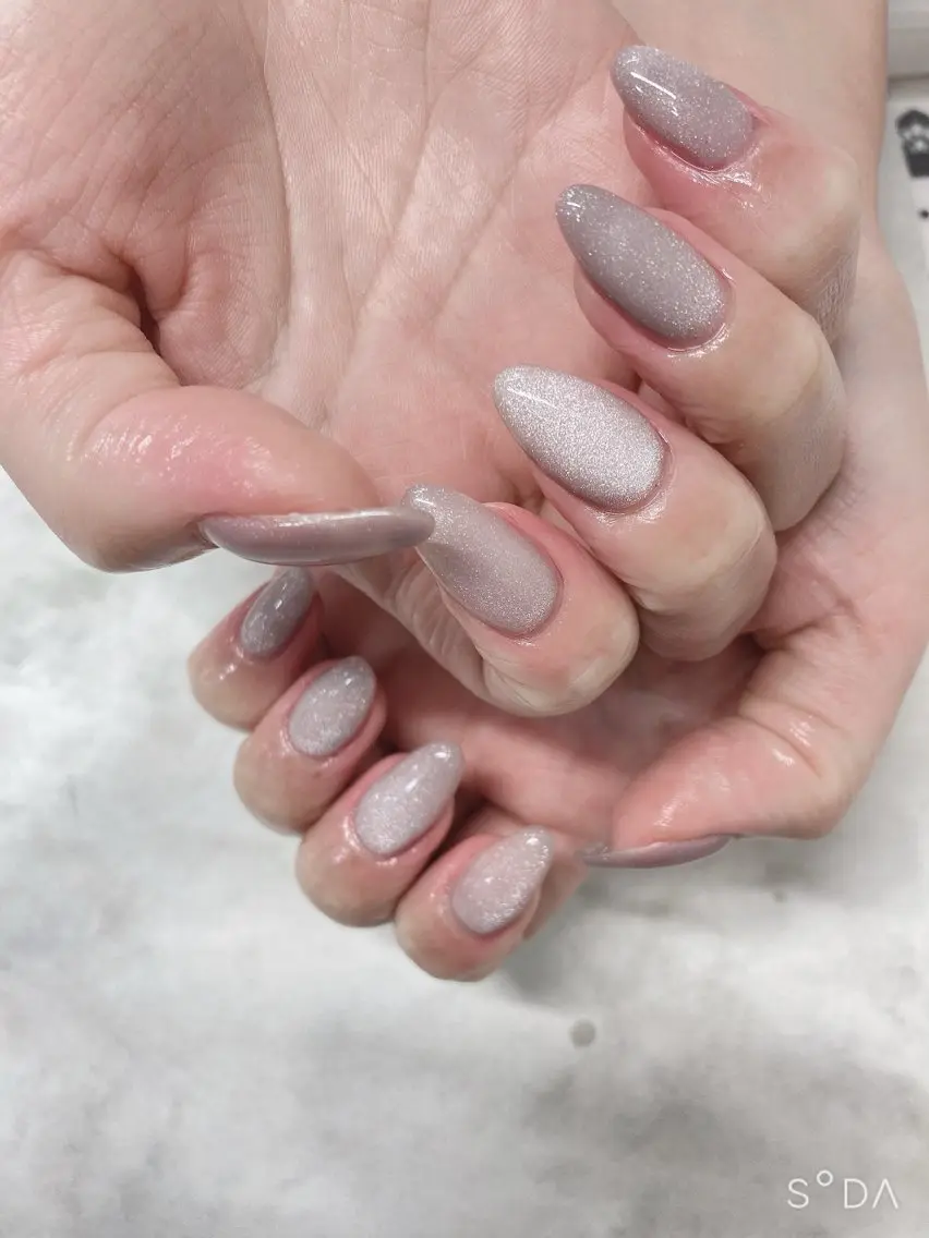 ネイル マグネットネイル ハンドネイル Bonheur NailSalonのネイルデザイン