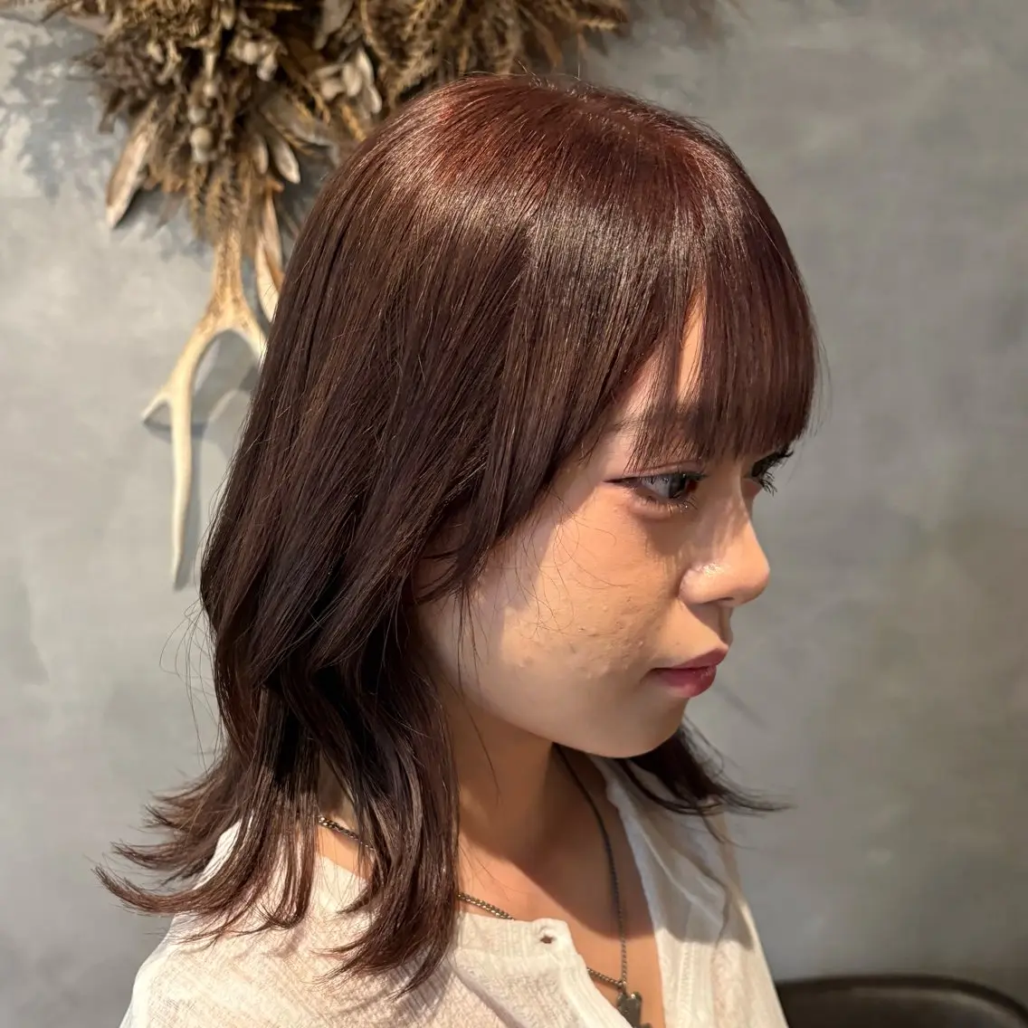 ミディアム カラー ブラウンカラー 透明感カラー カット ヘアカラー 🌸艶カラー/似合わ せカット/サクラ🌸のヘアスタイル