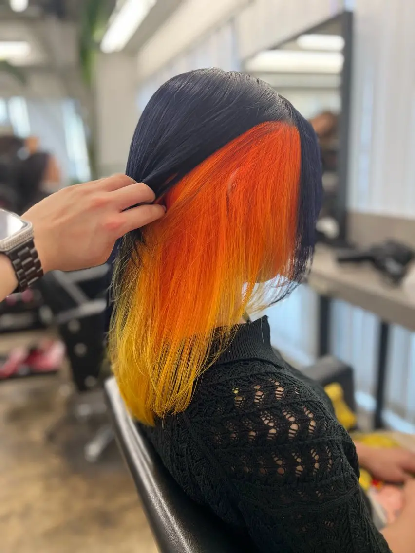 セミロング カラー カット ヘアカラー 透明感カラー特化🫧 🦋栗原🦋のヘアスタイル