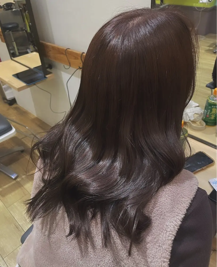 ロング カラー ベージュカラー ブラウンカラー ブラウンベージュ ヘアカラー ✨️パーマ✨ たなかひろとのヘアスタイル