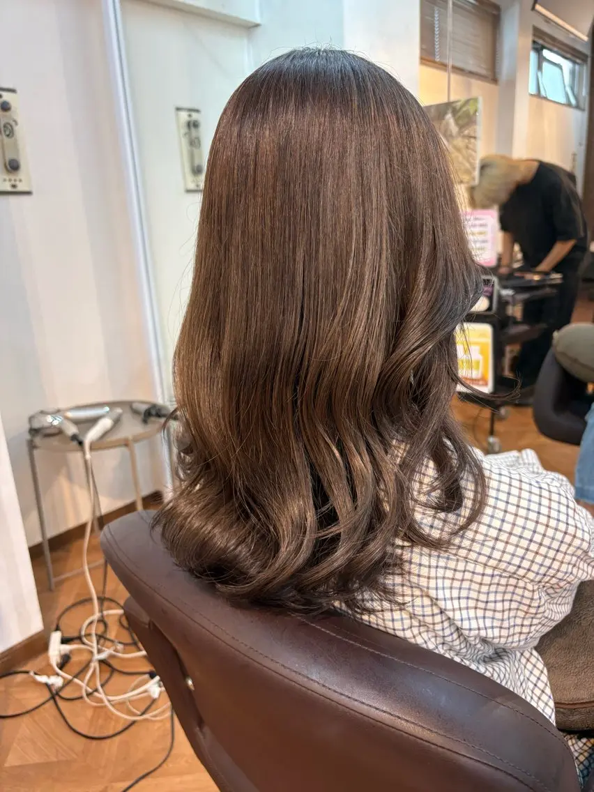 ミディアム ヘアカラー 🍒Ayana🍒 艶カラー🍒のヘアスタイル