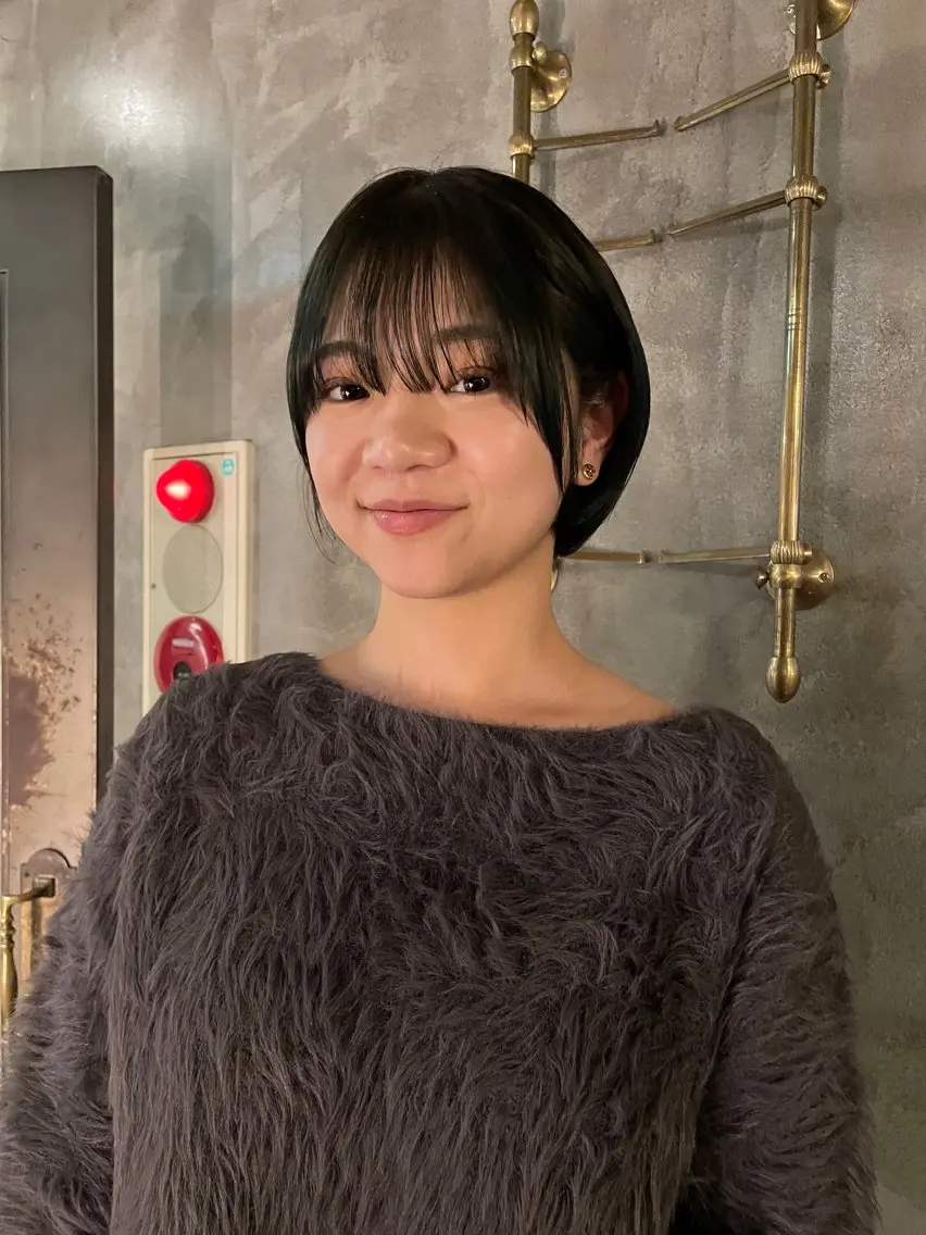ショート カラー パーマ ヘアアレンジ くびれレイヤー/艶 カラー　MADOKAのヘアスタイル