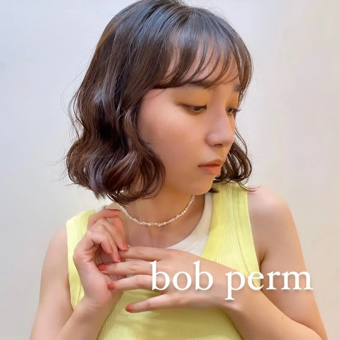 ショート ボブパーマ 🌷ヨシカワハナコのヘアスタイル