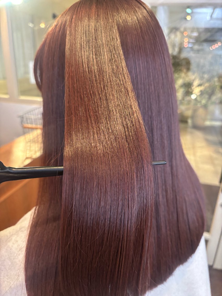 ロング カラー くいた あやなのヘアスタイル