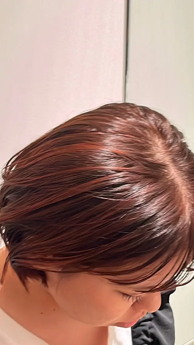 カラー ブリーチ ブリーチなしカラー she. ハルカのヘアスタイル