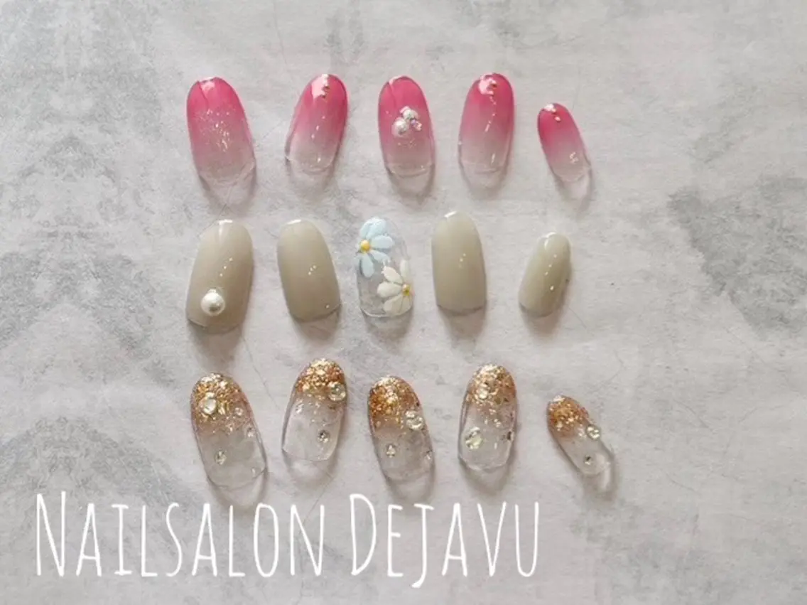 ネイル アートネイル シンプルネイル ハンドネイル Nail salon Dejavu 🌿のネイルデザイン