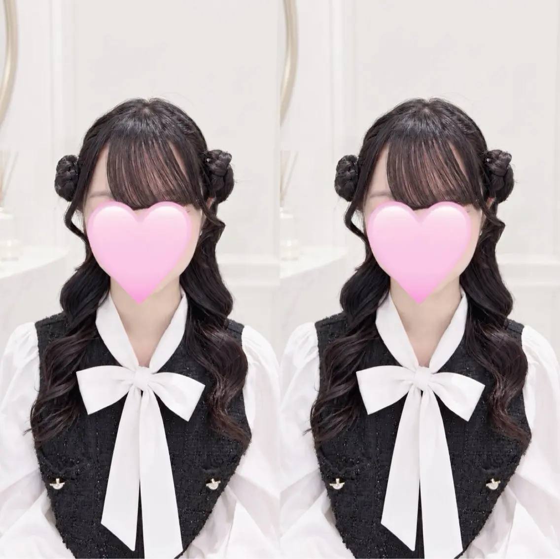 お出かけ前に簡単ヘアセット♡の写真