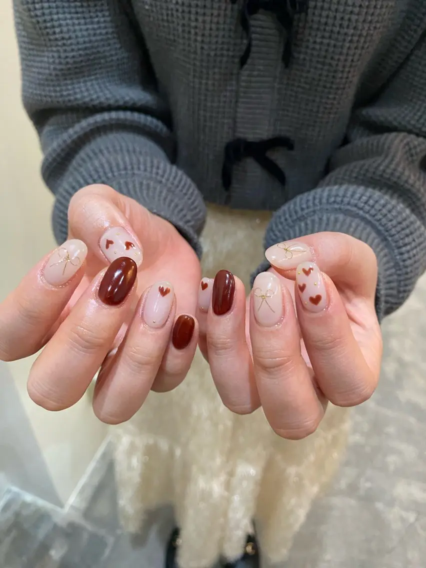 ネイル リボン ハンドネイル 栗林 実莉のネイルデザイン