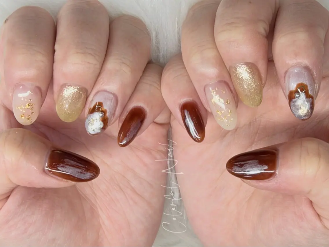 ネイル フラッシュネイル フットネイル フレンチネイル ジェルネイル ガラスフレンチ ハンドネイル 🎀Colorful 💅Nailのネイルデザイン