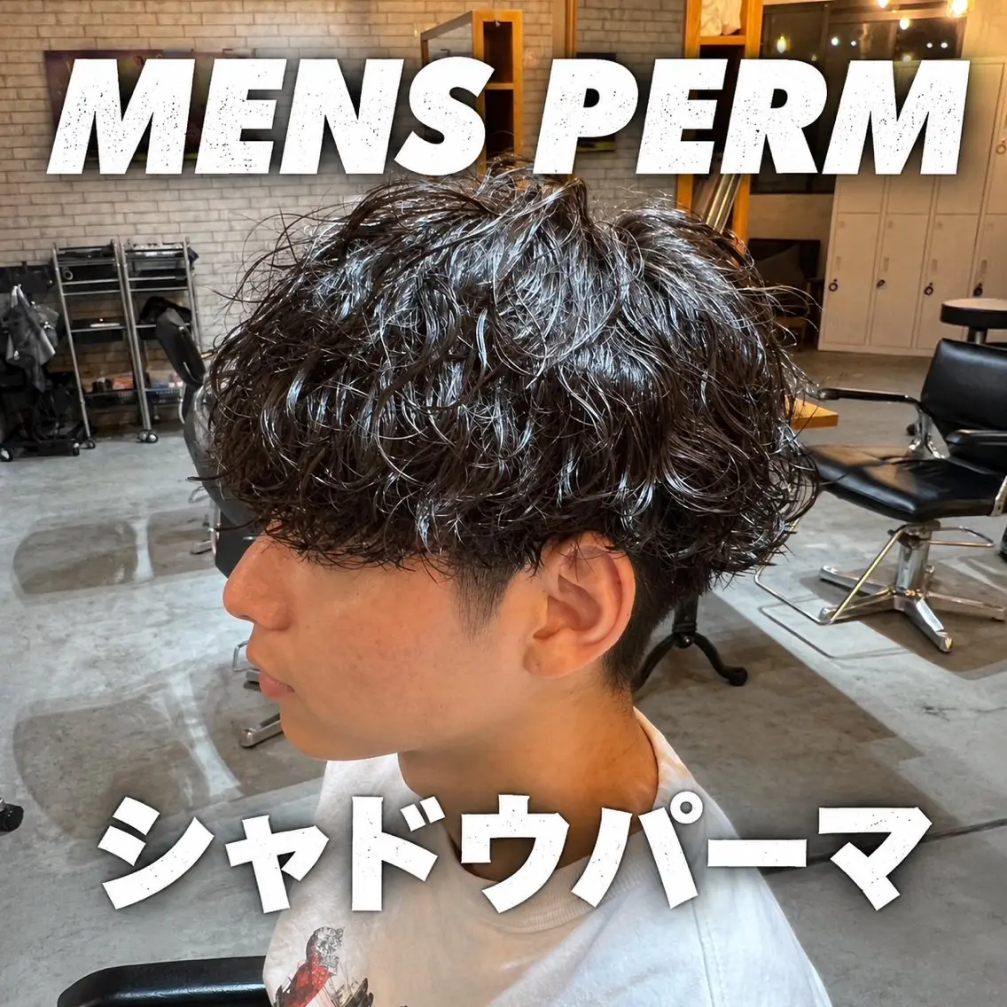 【❤️🔥新規限定❤️🔥】マッシュ➕シャドウパーマ/カットモデル/シャドウパーマ/メンズカットの写真